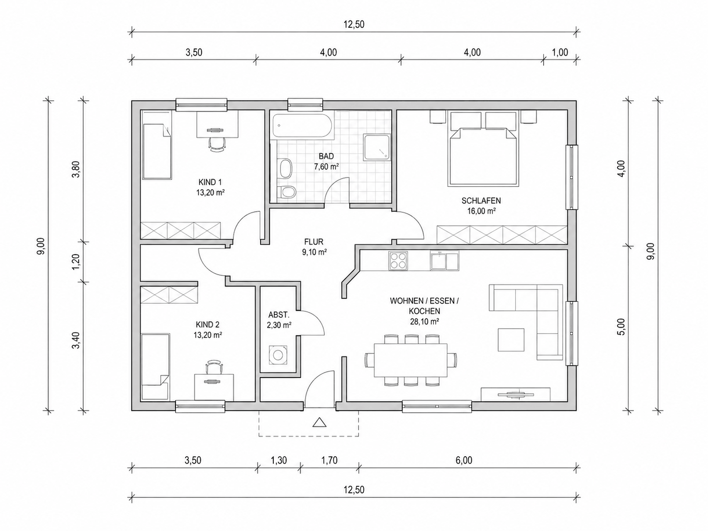 Grundriss als CAD-Plan